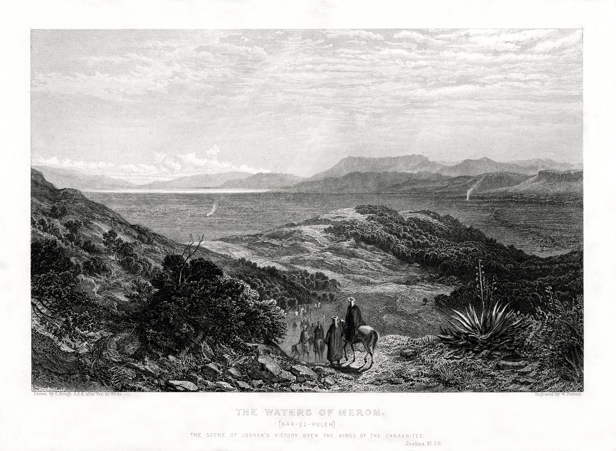 Die Wasser von Merom, Palästina, 1887 von W. Forrest