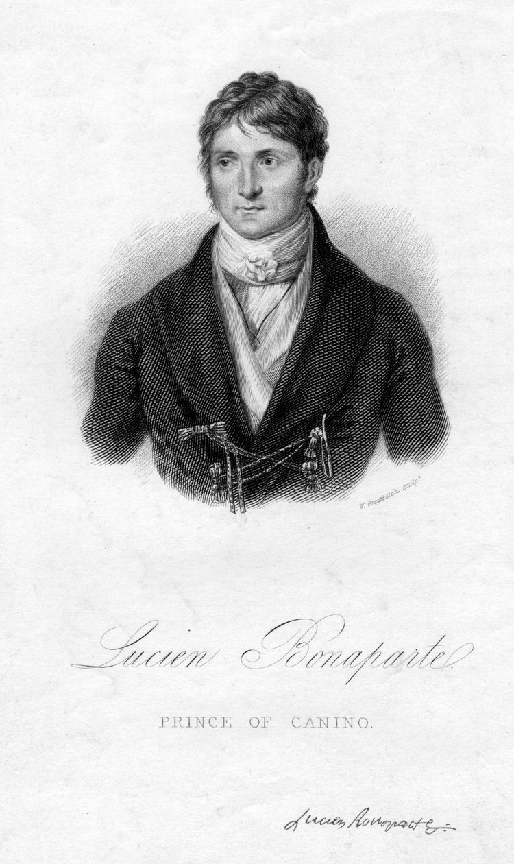 Lucien Bonaparte, Prinz von Canino, 19. Jahrhundert von W. Greatbatch