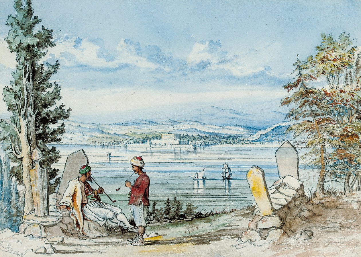 Ansicht in den Dardanellen, 1869 von W. H. Wrench