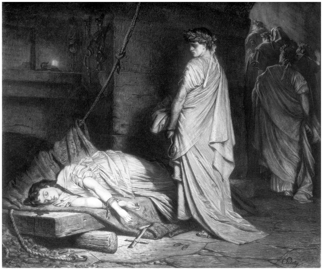 Unter der Arena, ca. 1880-1882 von W Hecht