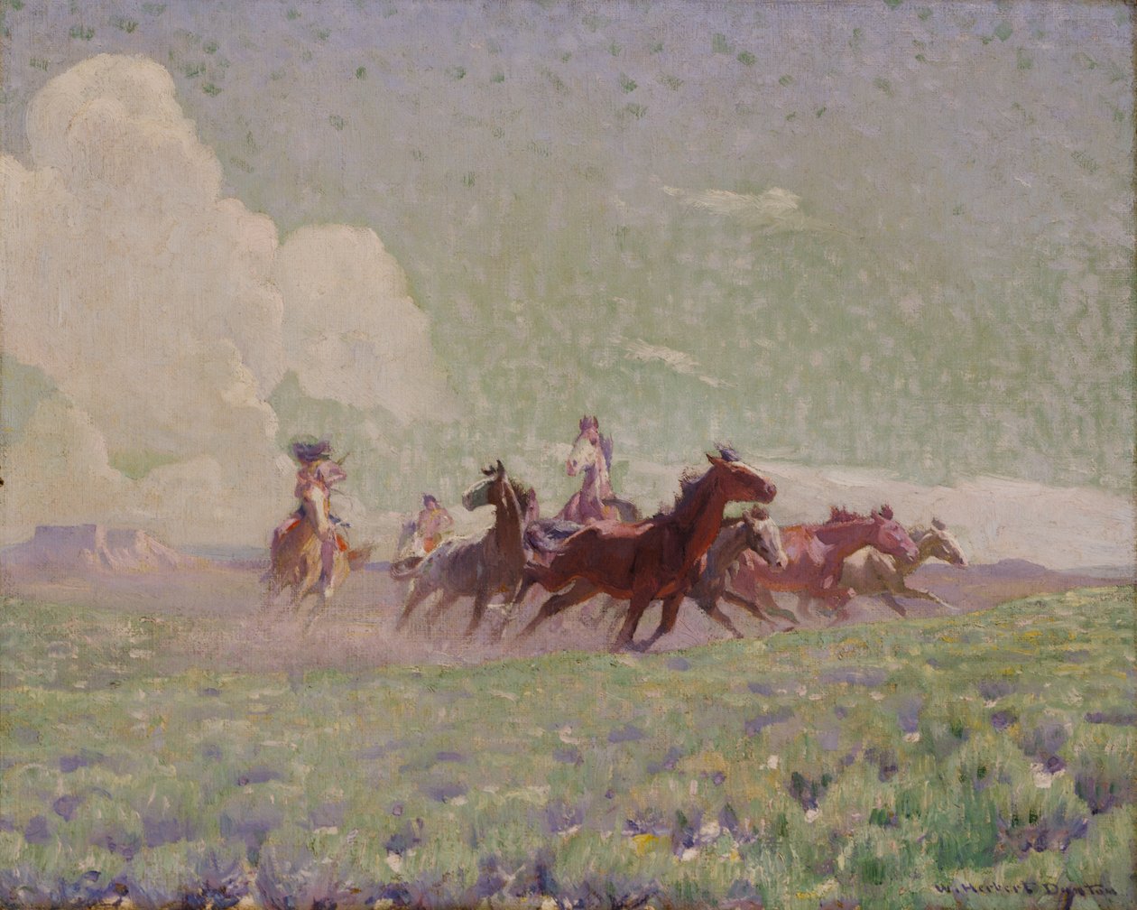 Die Pferde der Feinde, ca. 1912-1920 von W. Herbert Dunton