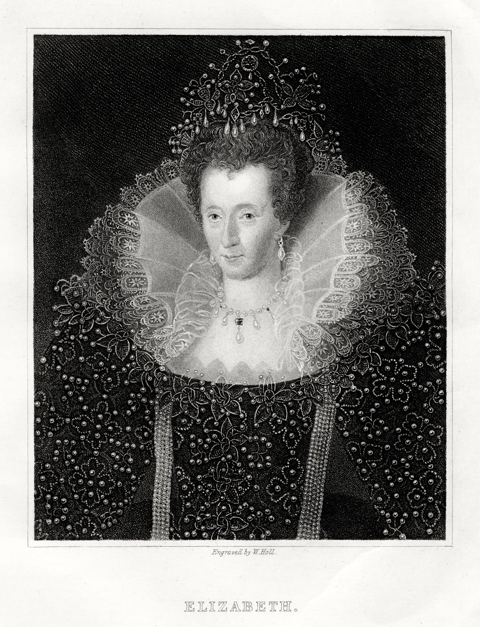 Königin Elisabeth I., 1860 von W. Holl
