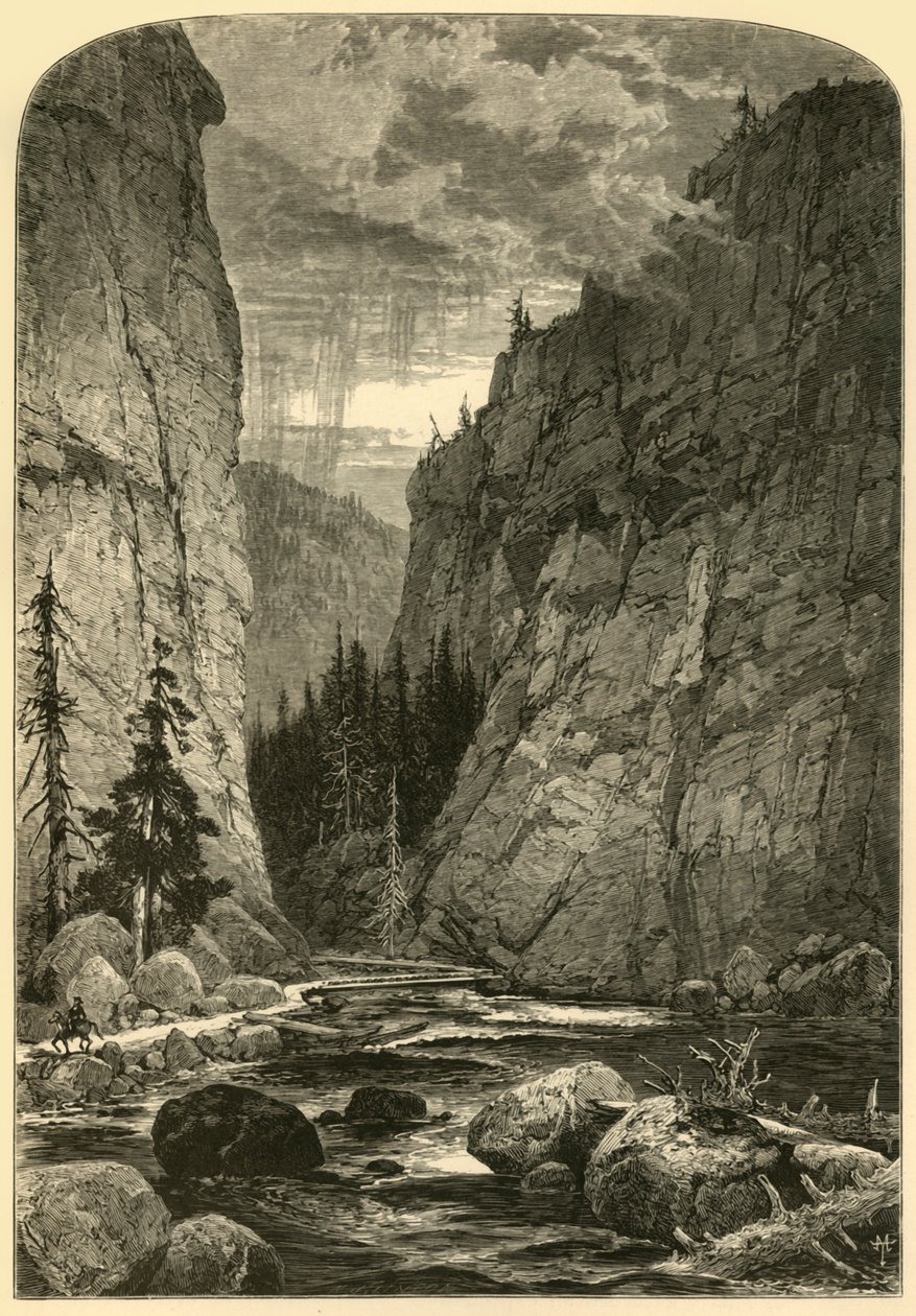 Bowlder Canyon, 1874 von W. J. Linton