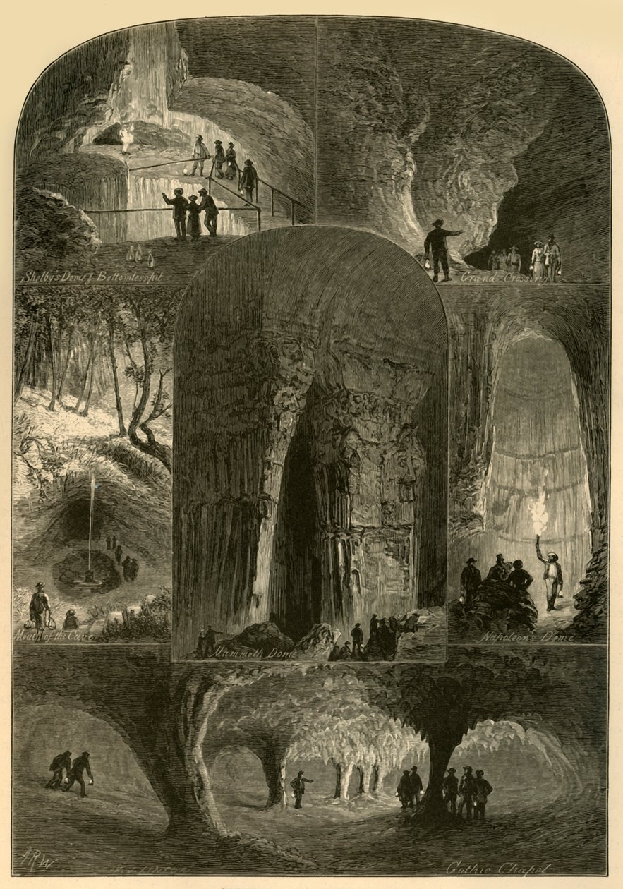 Szenen in der Mammuthöhle, 1874 von W. J. Linton