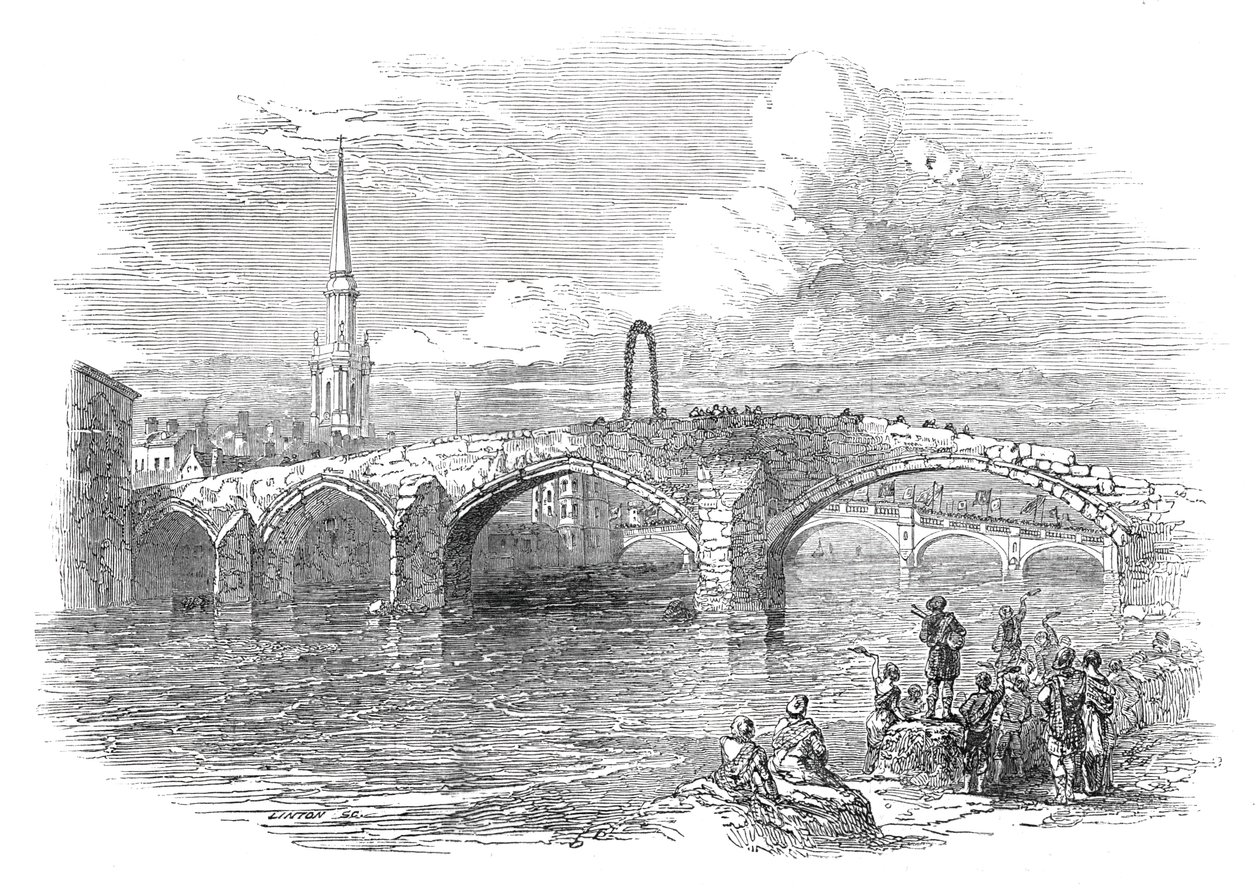 Die Brigs von Ayr, 1844 von W. J. Linton