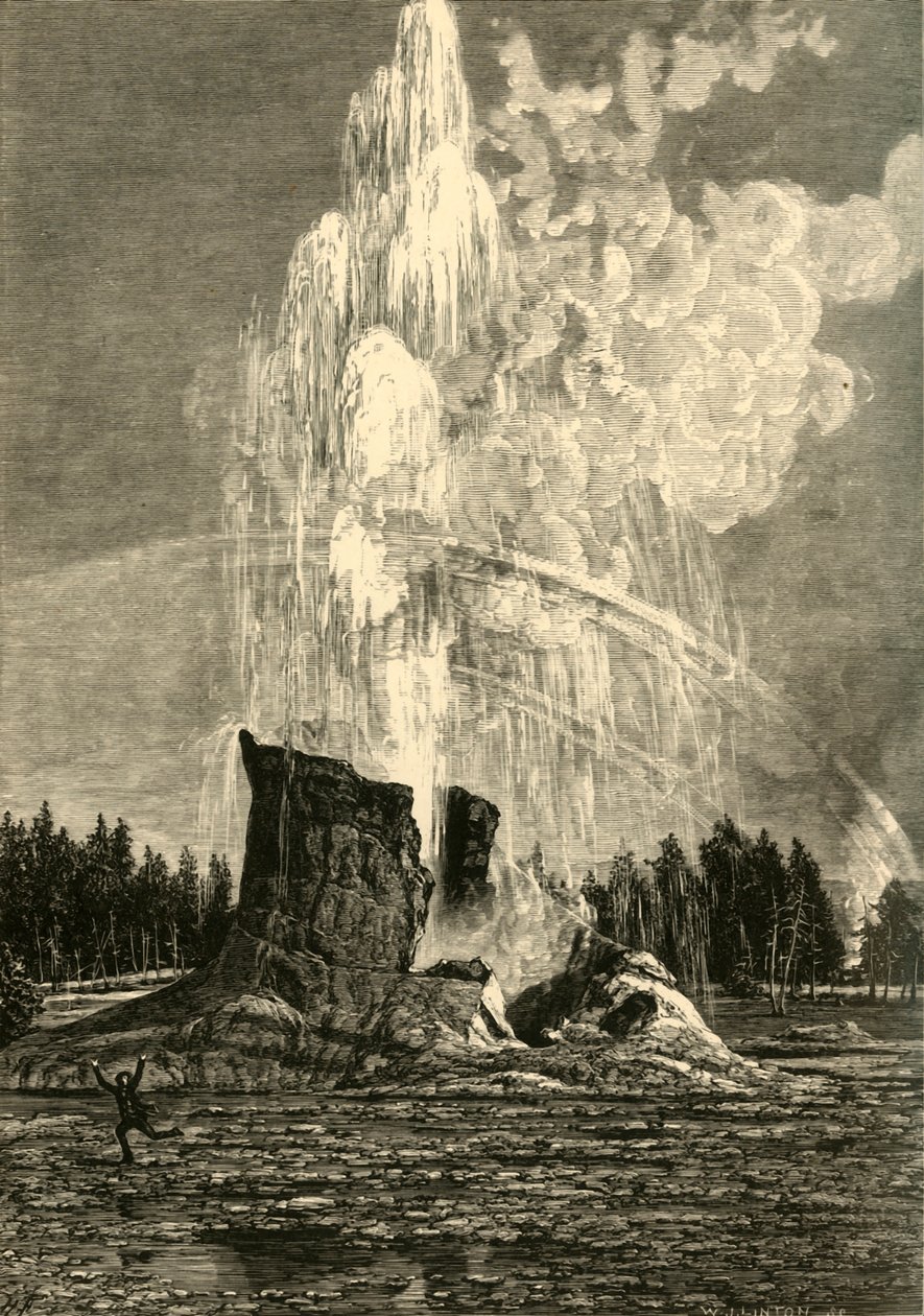 Der Große Geysir von W. J. Linton