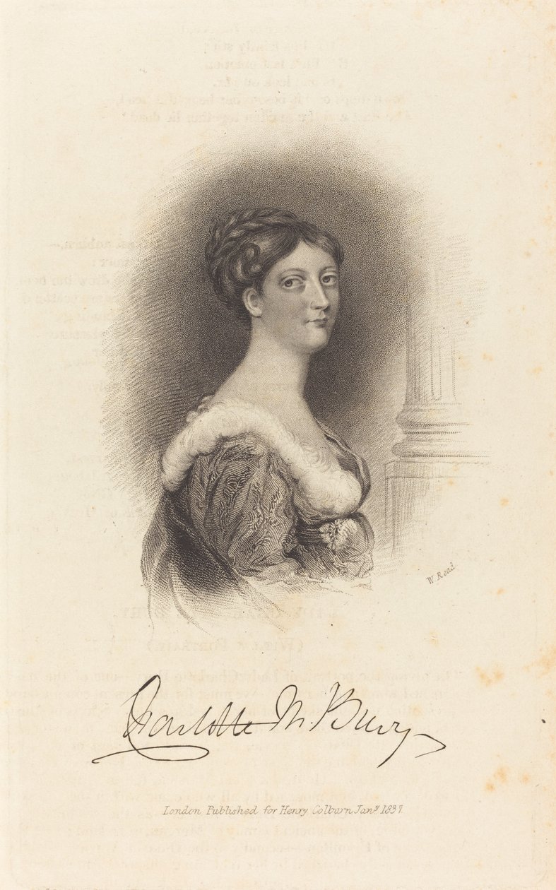 Lady Charlotte Susan Maria Bury von W. Read