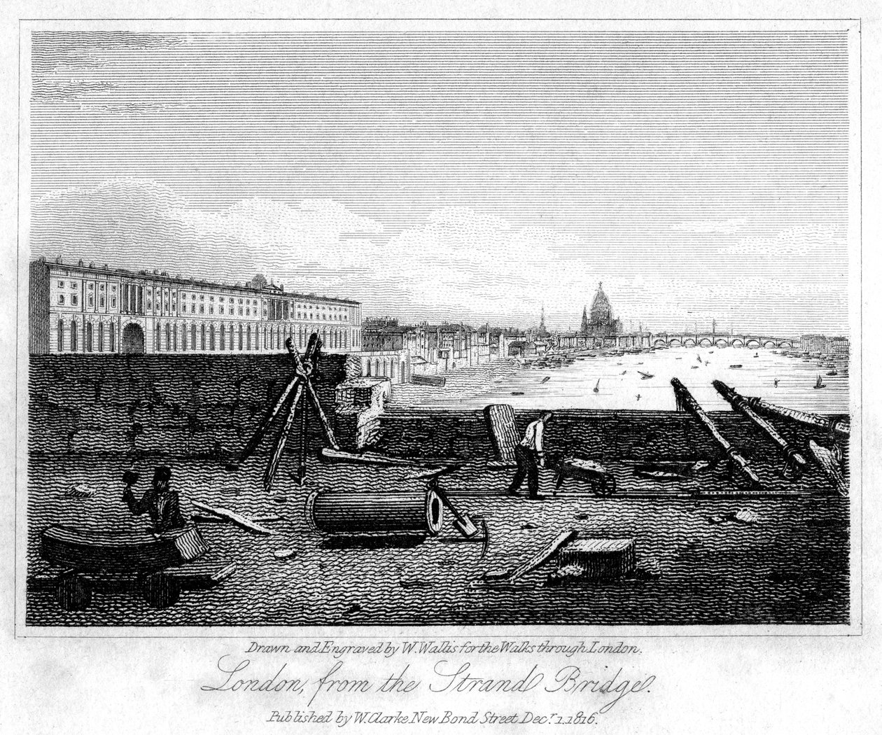 London von der Strandbrücke von W. Wallis