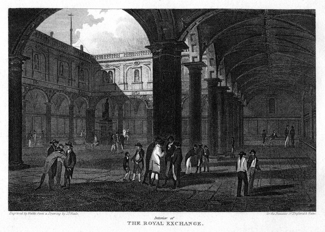Die Royal Exchange, City of London, 1816 von W. Wallis