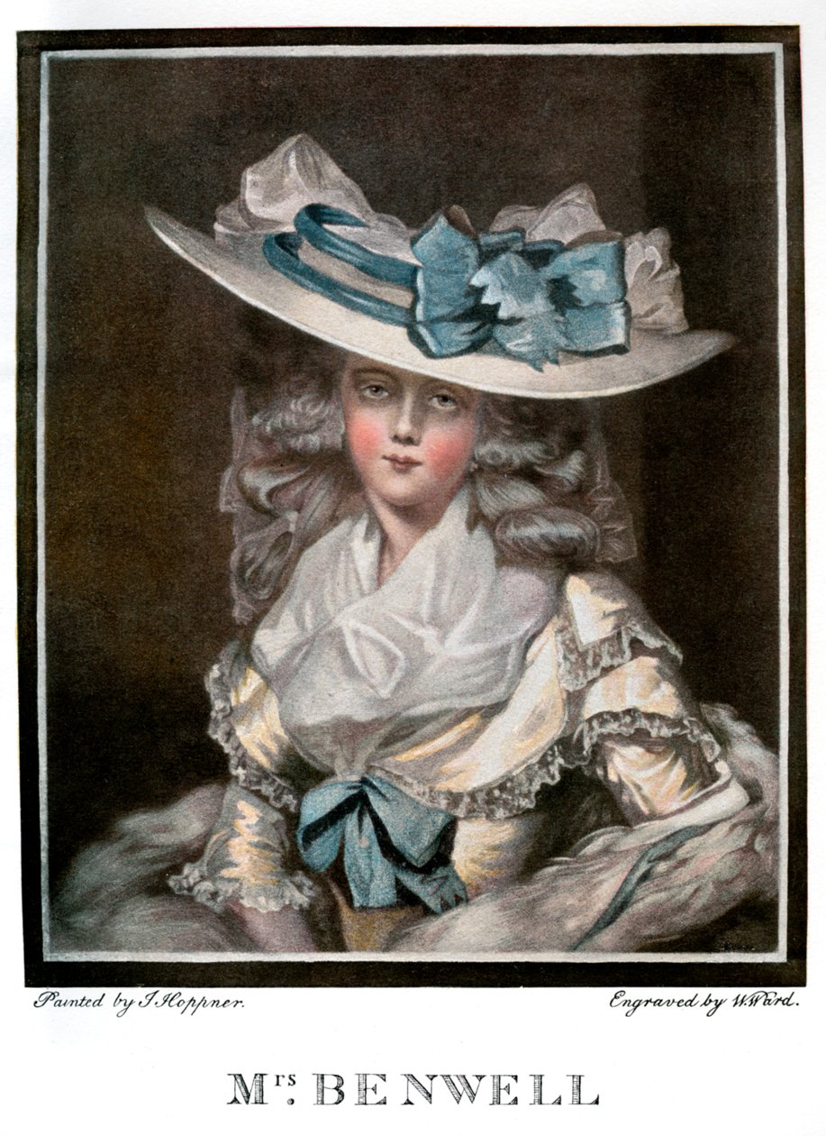 Porträt von Mary Benwell, c1785, 1901 von W Ward