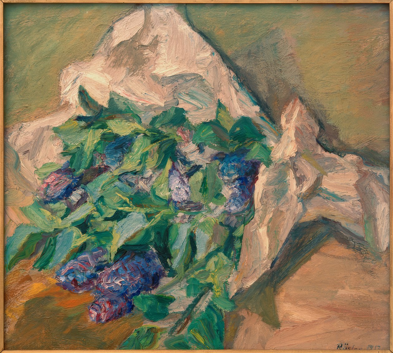 Stillleben mit Flieder von Waldemar Rosler