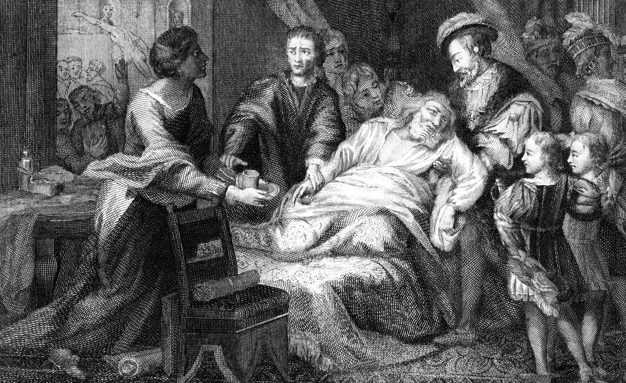 Der Tod von Leonardo da Vinci von Walker