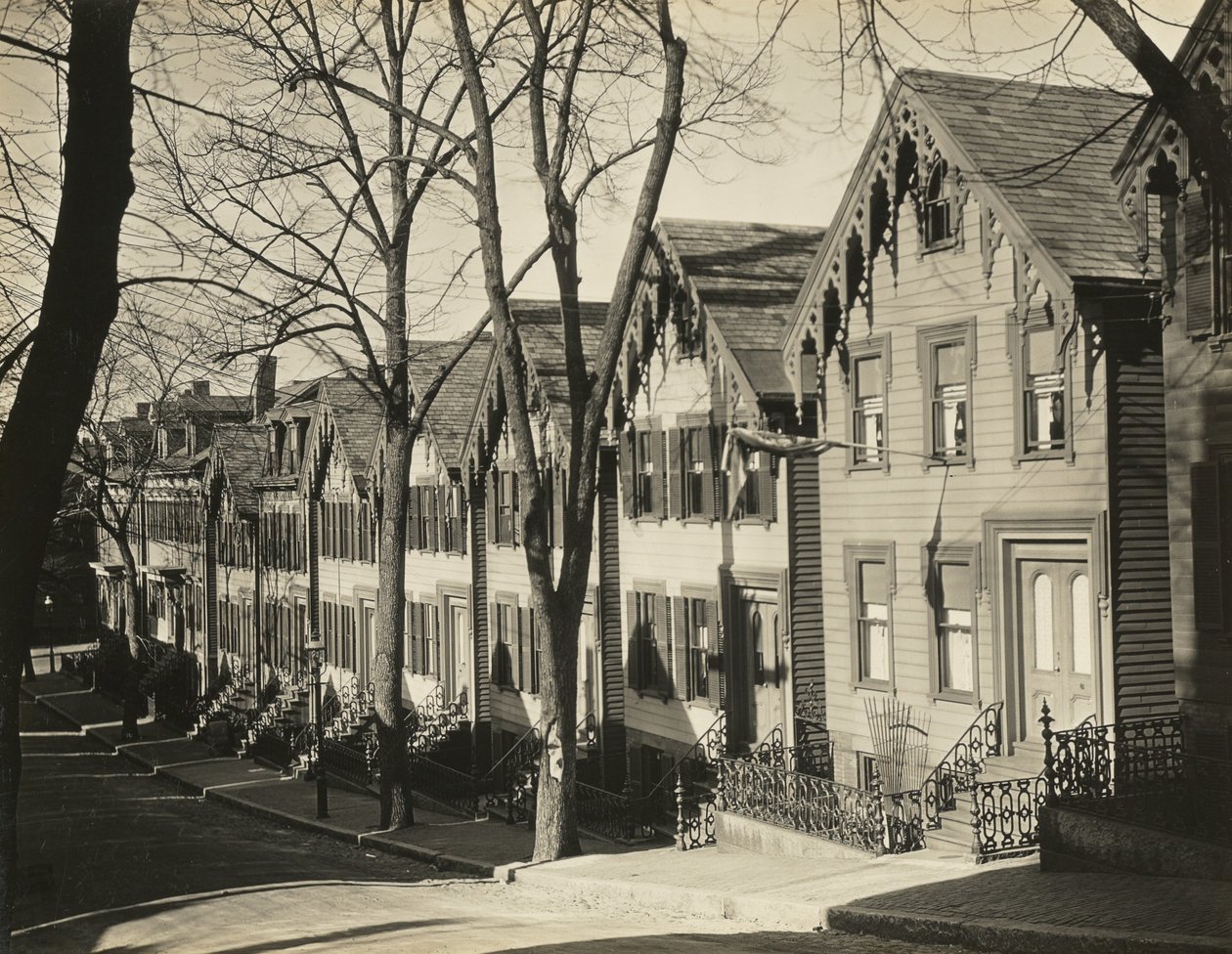 South Boston Street / Holzhäuser, Boston von Walker Evans