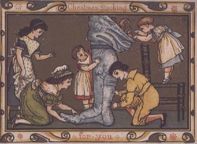 Weihnachtskartendesign von Walter Crane