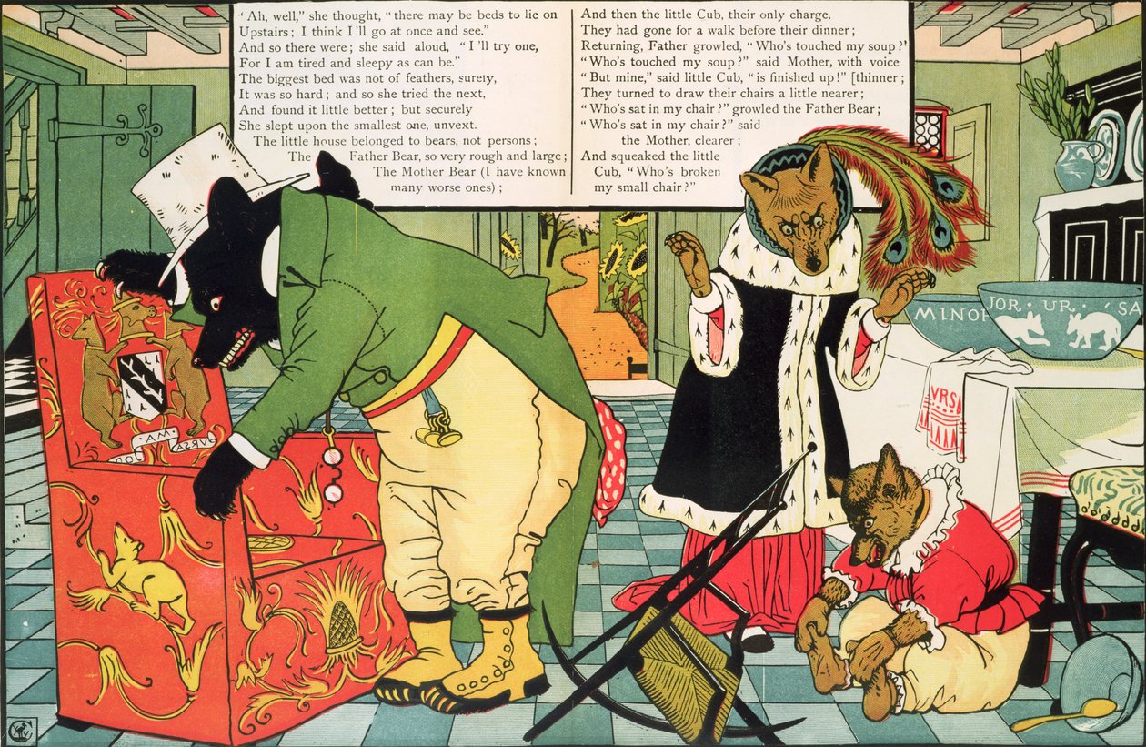 Goldlöckchen und die drei Bären von Walter Crane