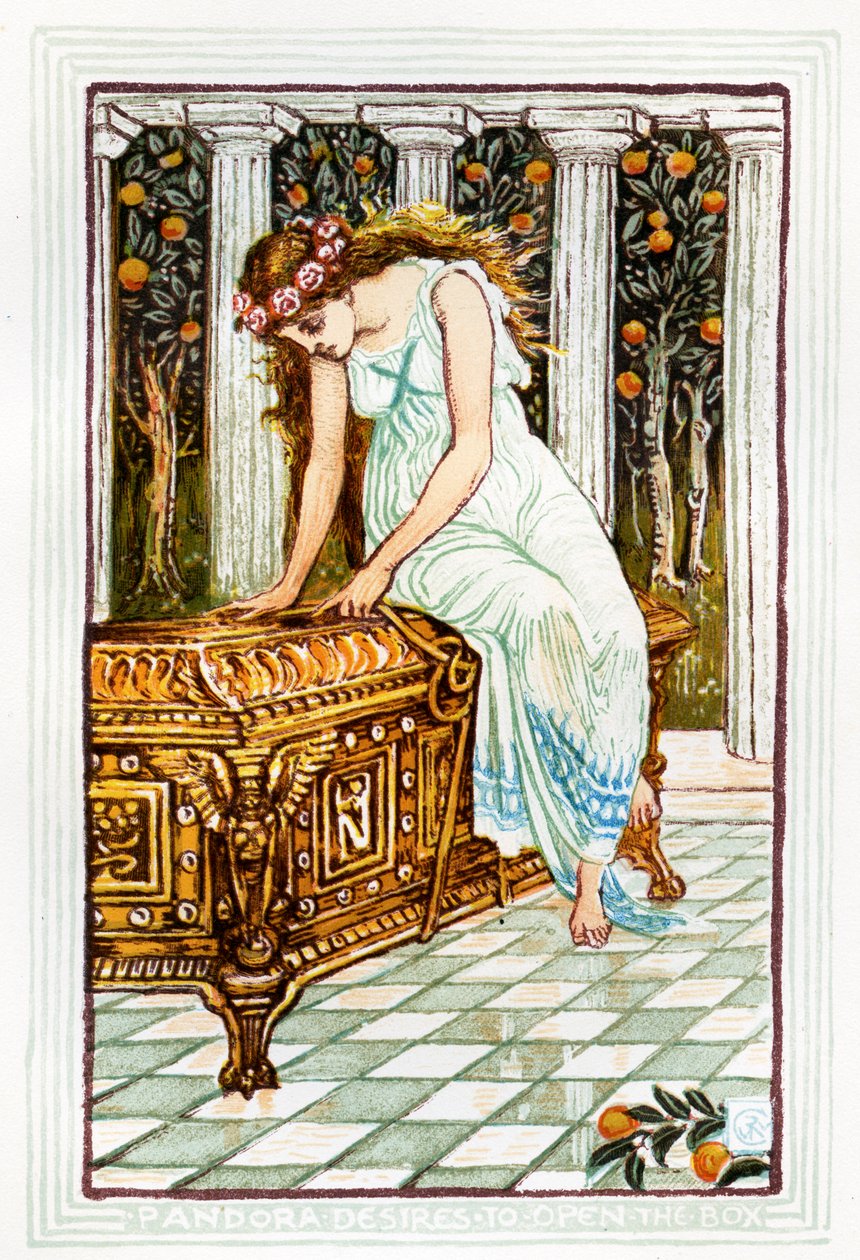 Pandoras Büchse von Walter Crane