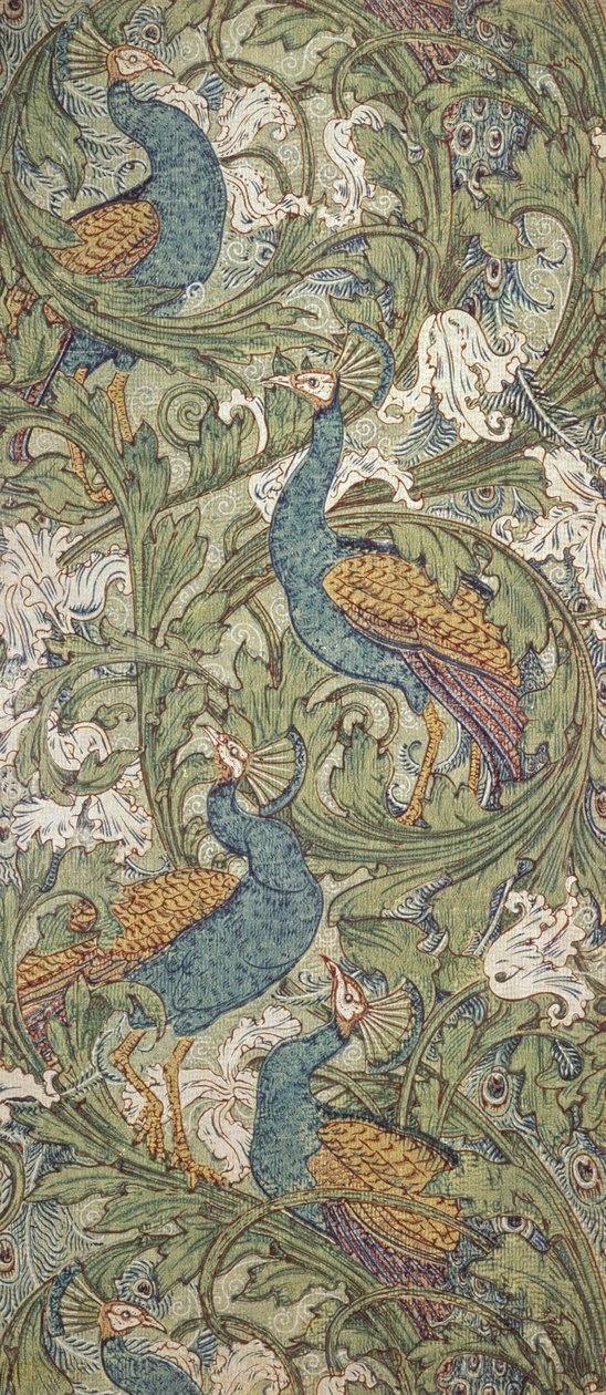 Pfauengarten-Tapete, 1889 von Walter Crane