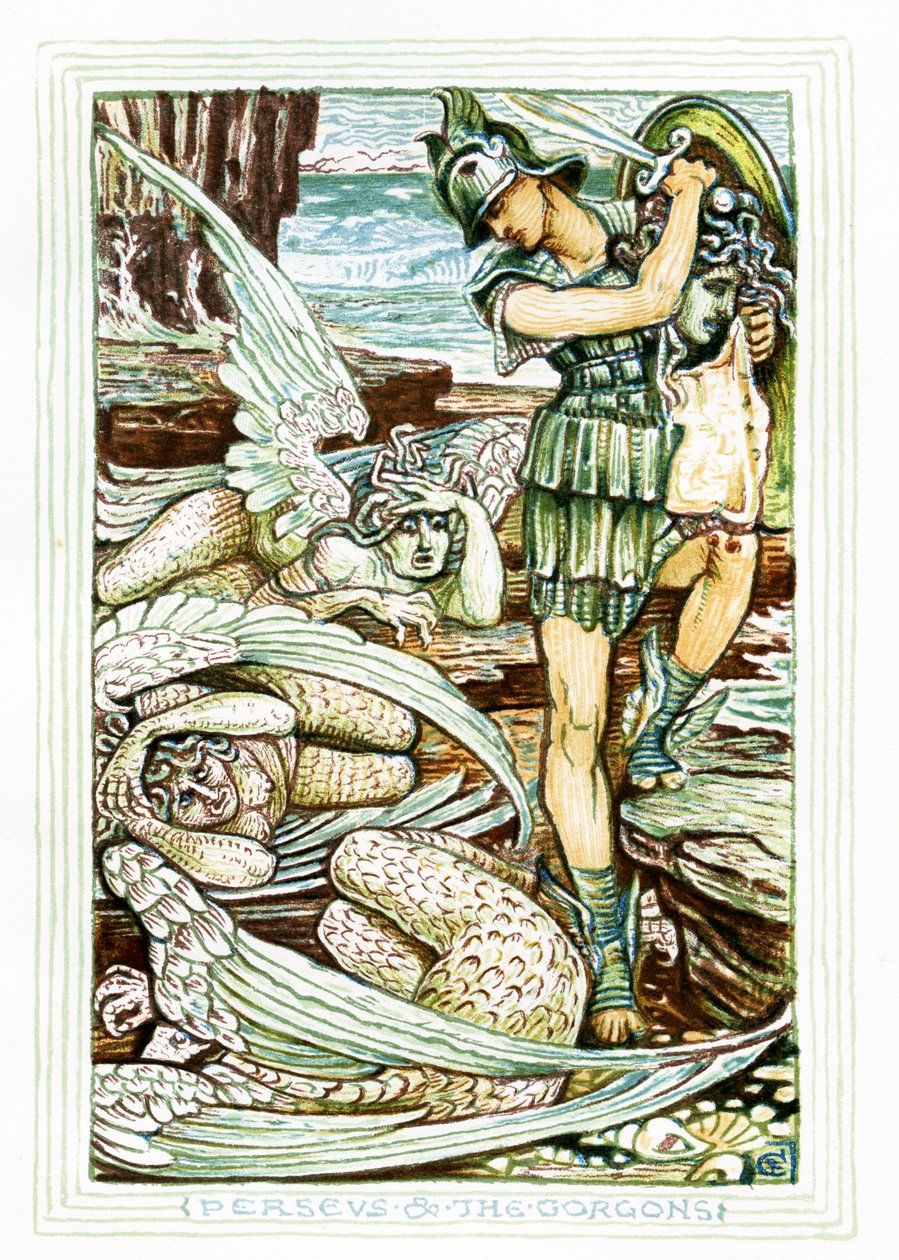 Perseus und die Gorgonen von Walter Crane