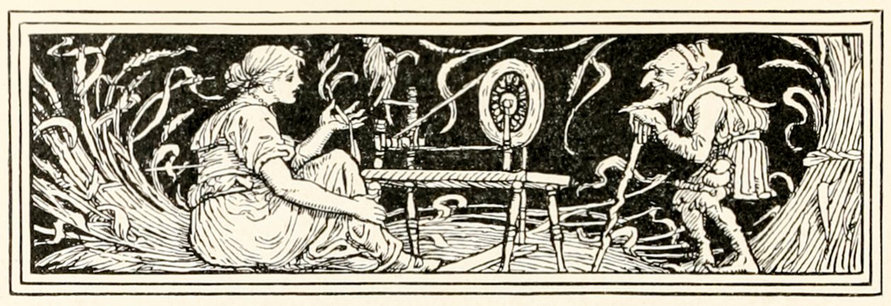 Rumpelstilzchen und die Müllerstochter von Walter Crane