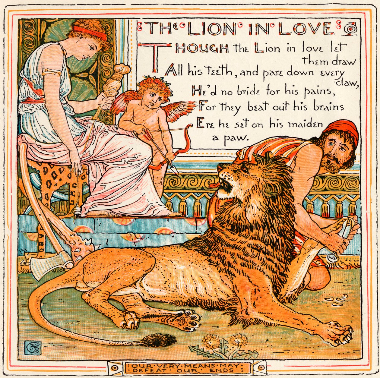 Der Löwe in der Liebe, Illustration aus 