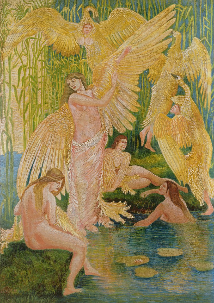 Die Schwanenmädchen, 1894 von Walter Crane