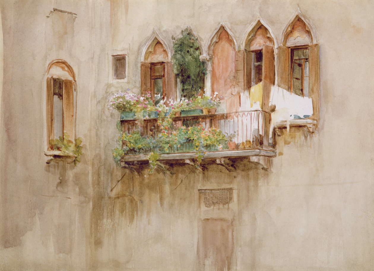 Venezianischer Balkon von Walter Frederick Roofe Tyndale