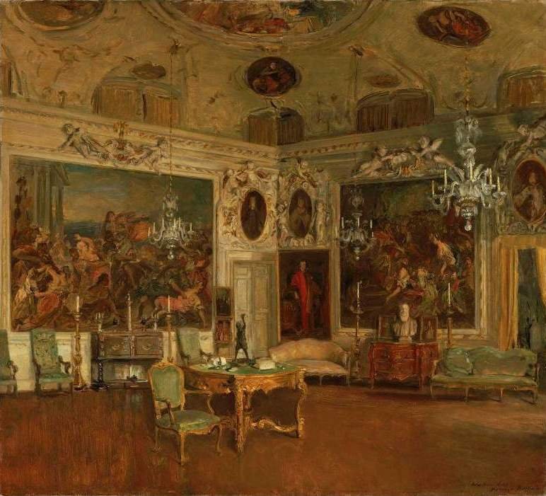Innenraum des Palazzo Barbaro, Venedig von Walter Gay