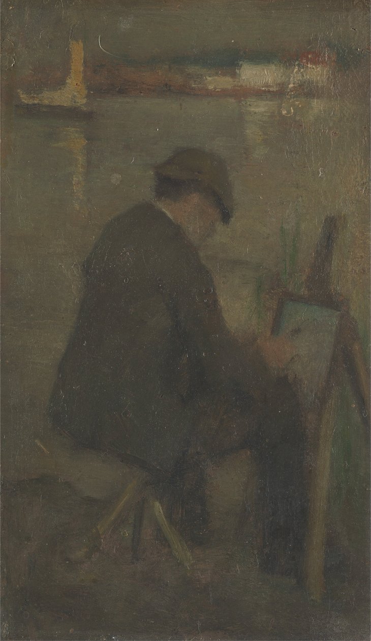 Ein Künstler beim Malen von Walter Greaves