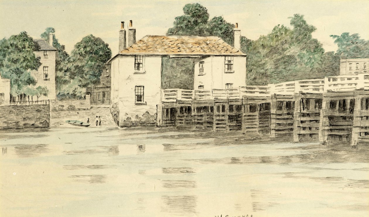 Putney Bridge, ca. 1890 von Walter Greaves