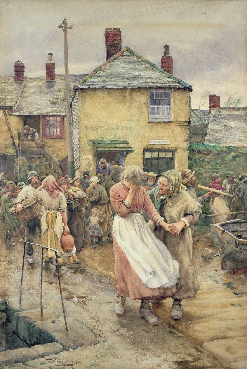 Unter den Vermissten, 1884 von Walter Langley