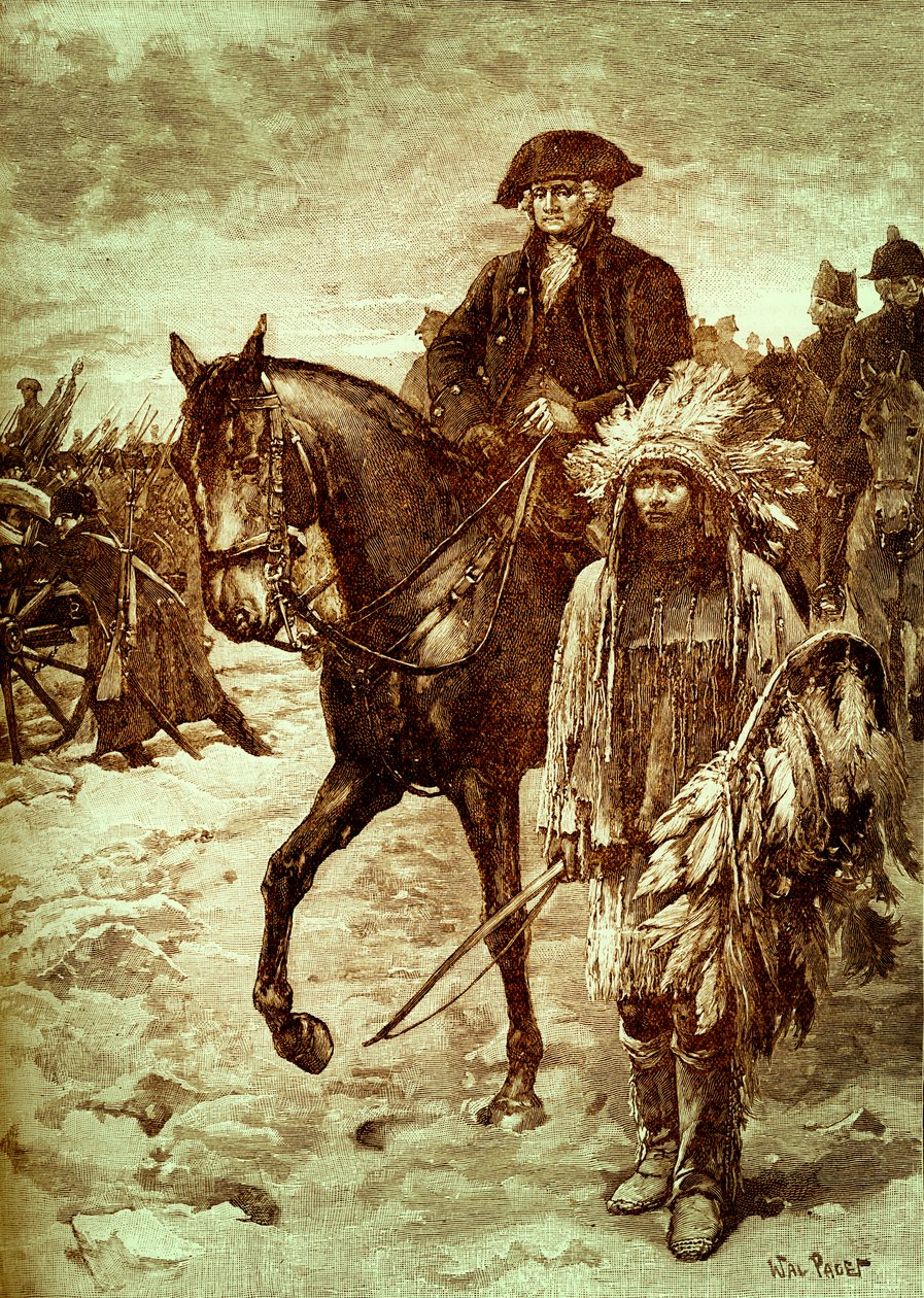 Washington überquert den Delaware, Amerika von Walter Paget
