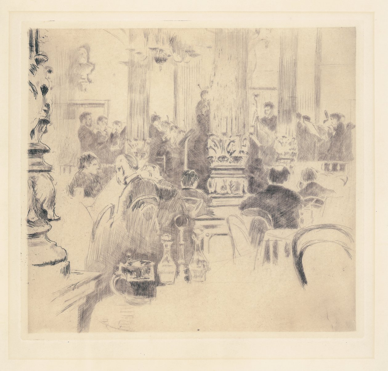 Englisches Café, München, 1886 von Walter Richard Sickert