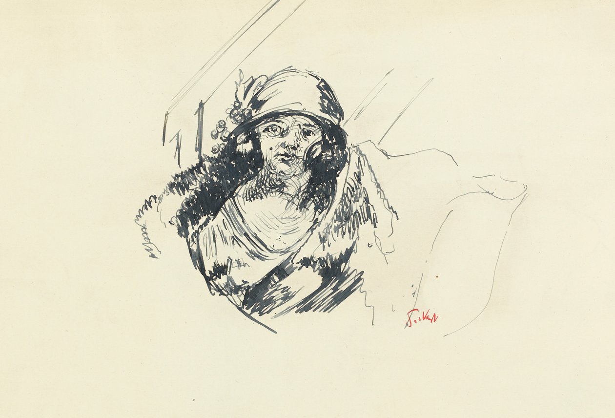 Studie von Miss Fairfax von Walter Richard Sickert