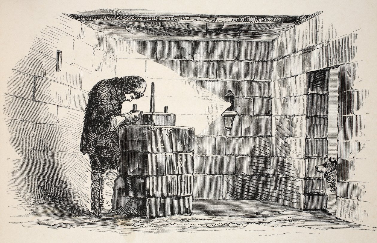Innenansicht der Sternwarte, 1859 von Walter William May