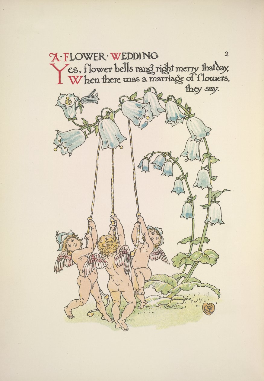 Eine Blumenhochzeit von Walter Crane