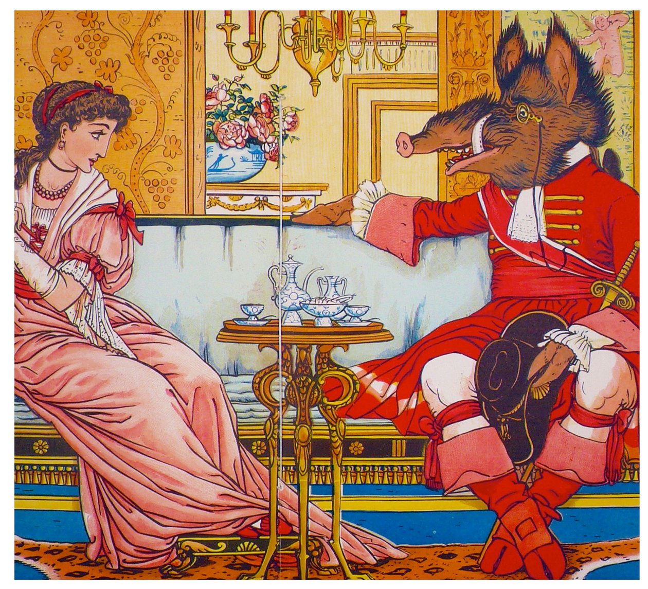 Die Schöne und das Biest, 1874 von Walter Crane