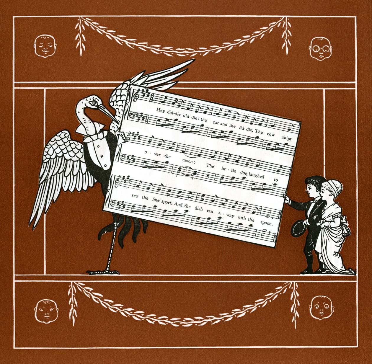 Die Katze und die Geige von Walter Crane