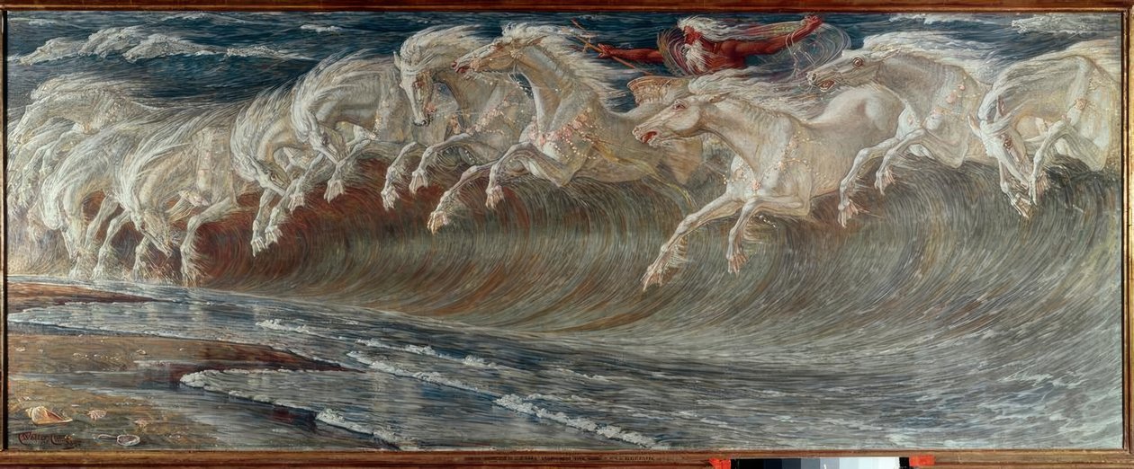 Die Rosse des Neptun von Walter Crane