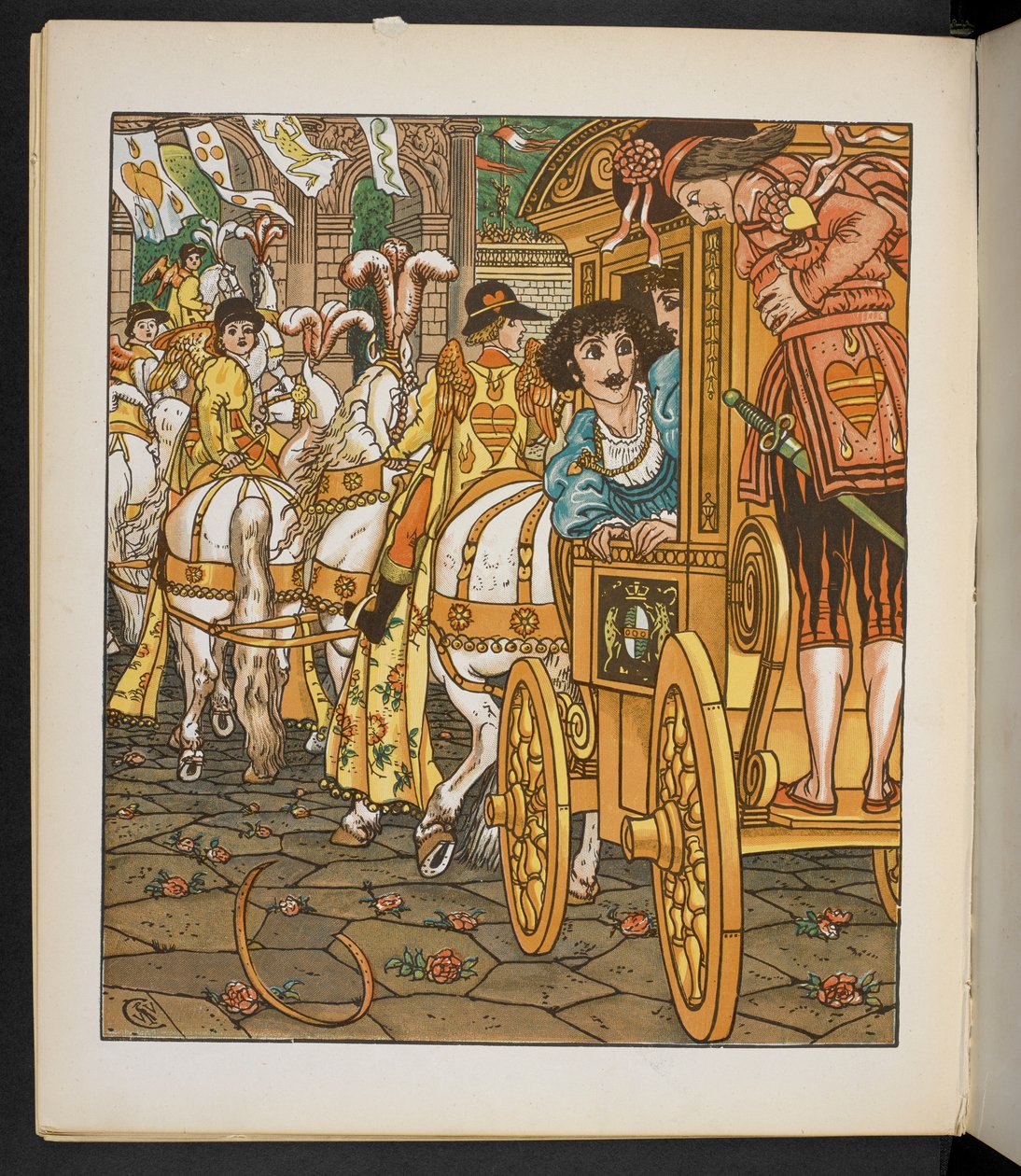 Illustration zum Froschkönig. von Walter Crane