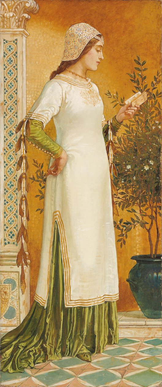 Laura beim Lesen, 1885 von Walter Crane