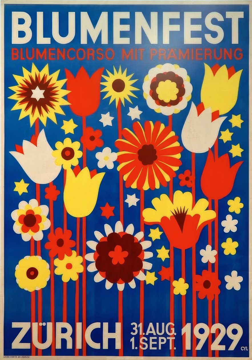 Blumenfest, Blumencorso mit Prämierung von Walter Cyliax