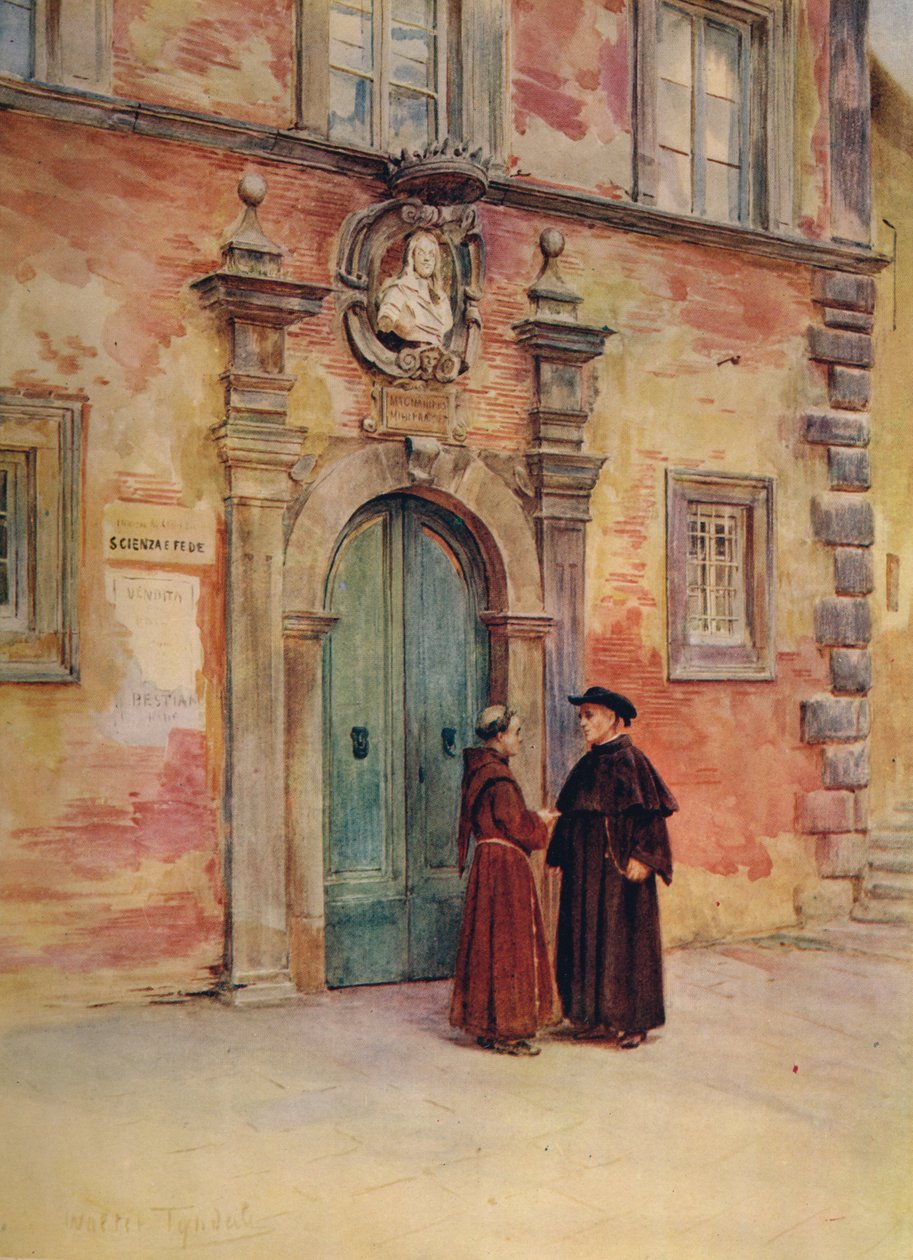 Palazzo Negroni, Montepulciano, um 1900 von Walter Frederick Roofe Tyndale
