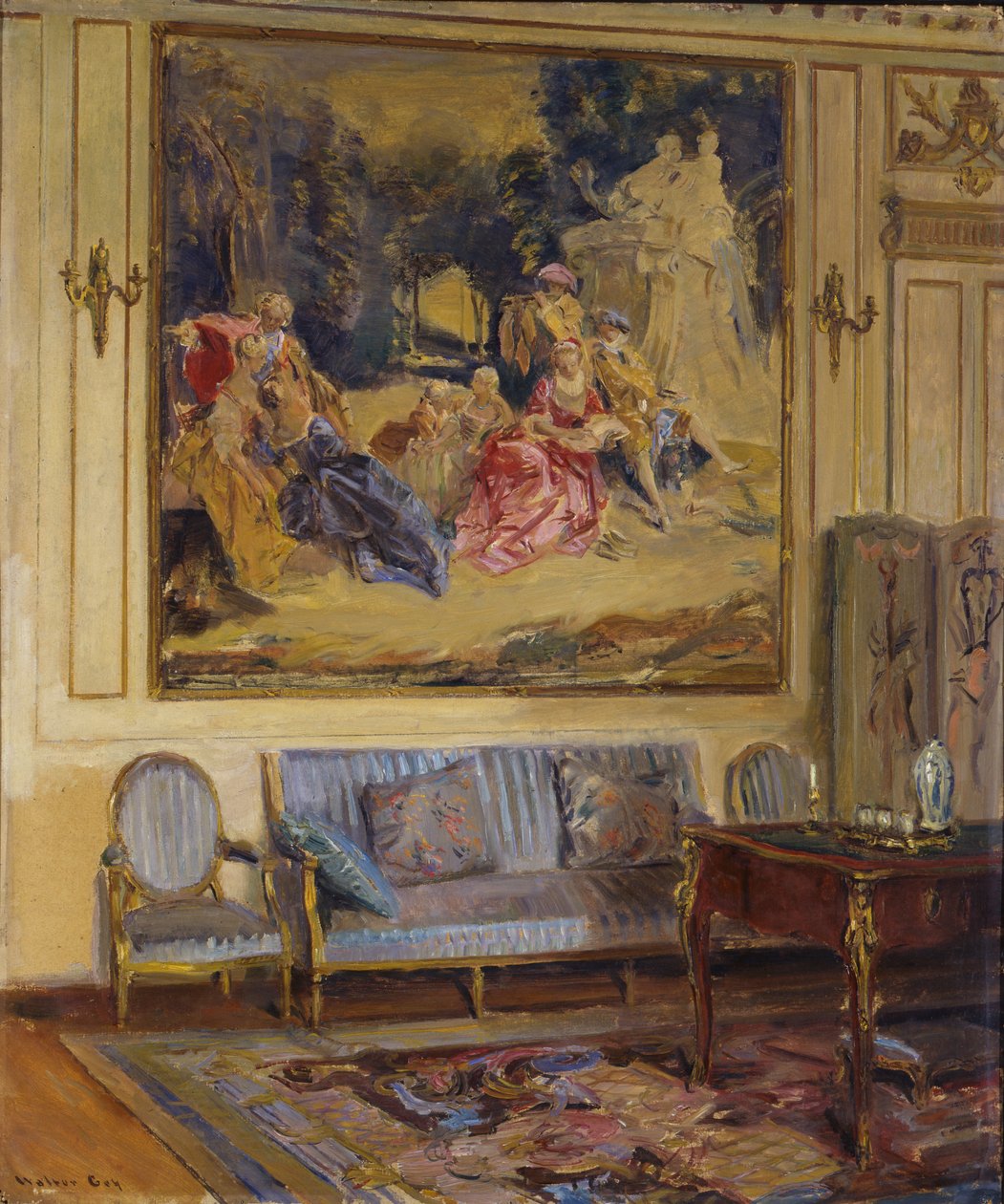 Boudoir, Schloss Chaalis von Walter Gay