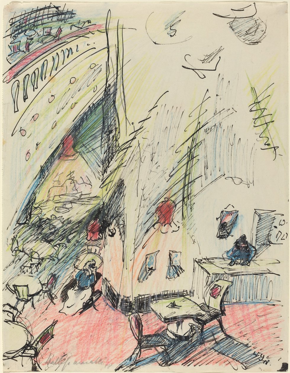 Das leere Café von Walter Gramatte