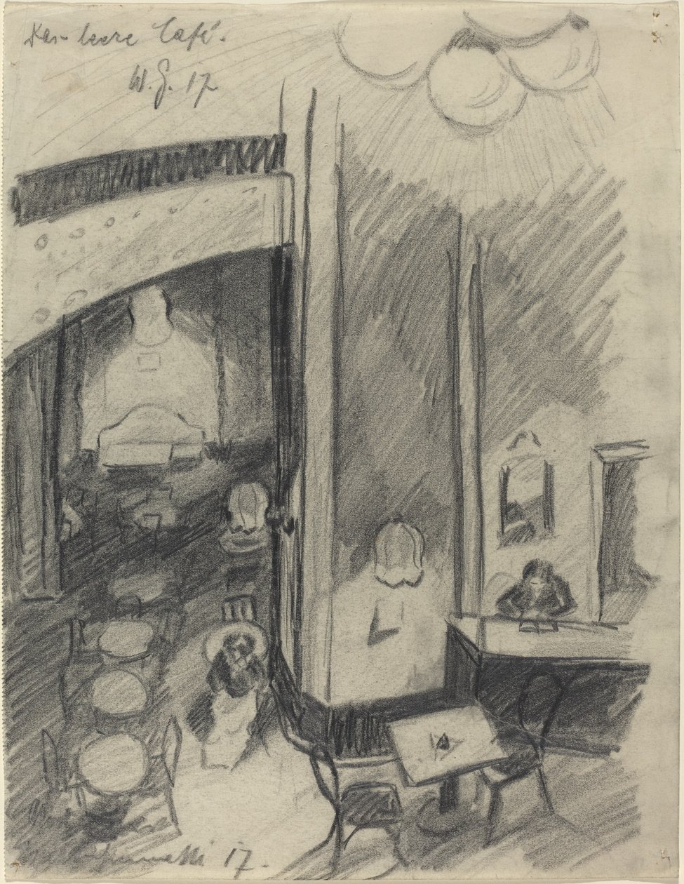 Das leere Café von Walter Gramatte