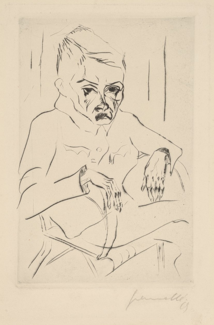 Müder Soldat I, 1919 von Walter Gramatte