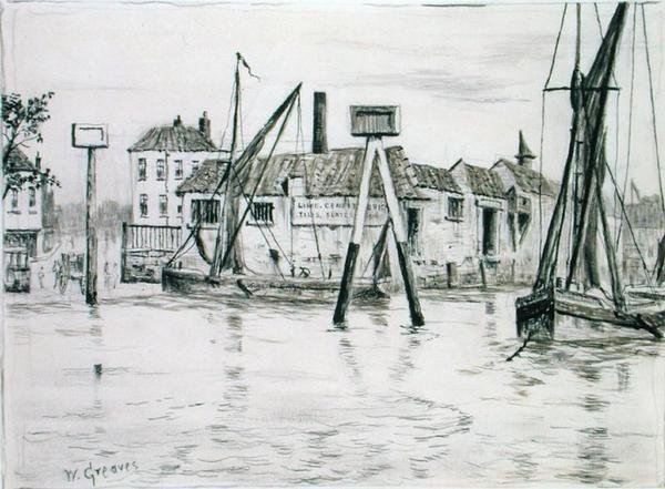Chelsea Dock von Walter Greaves
