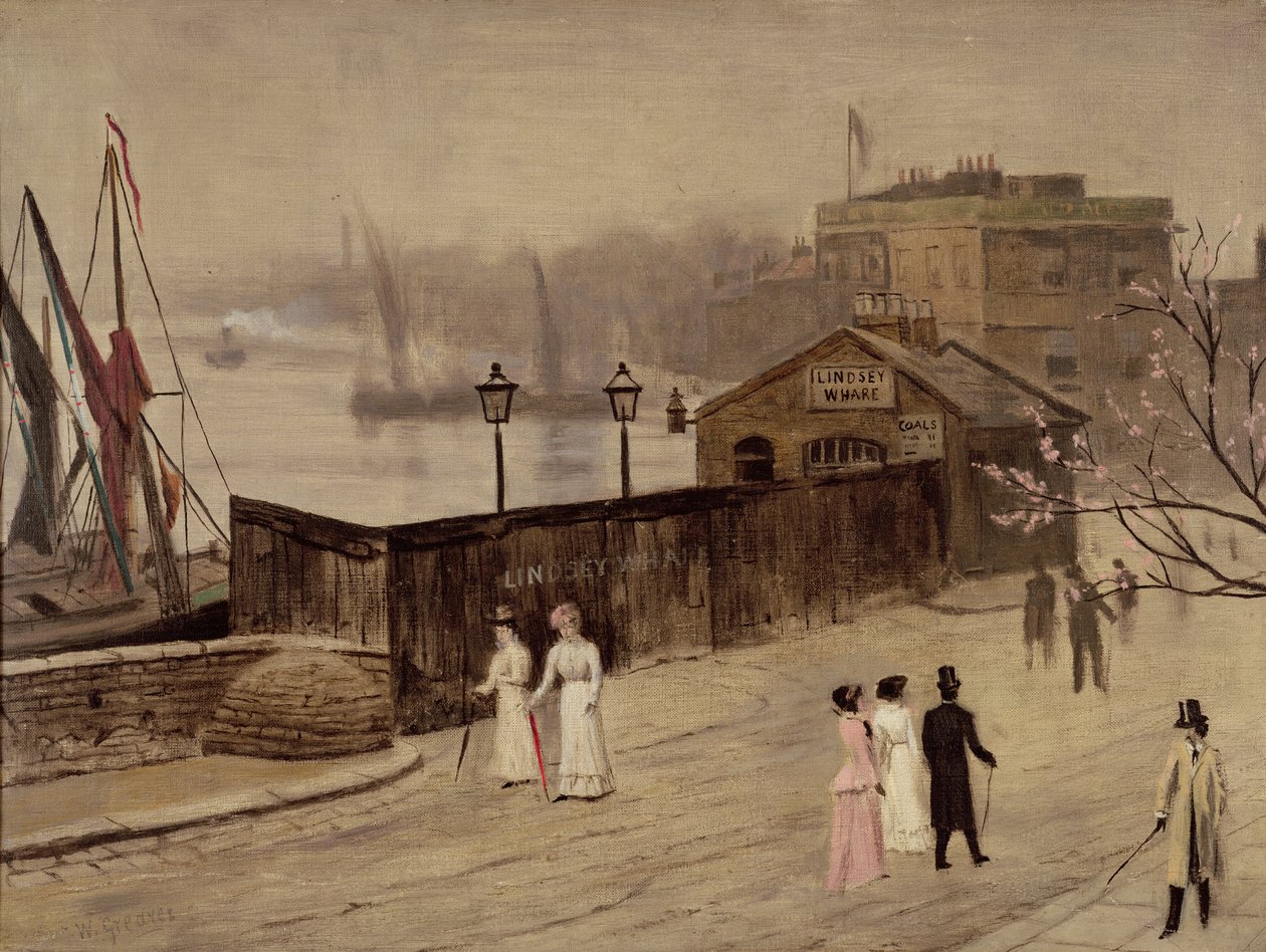 Lindsey Wharf von Walter Greaves