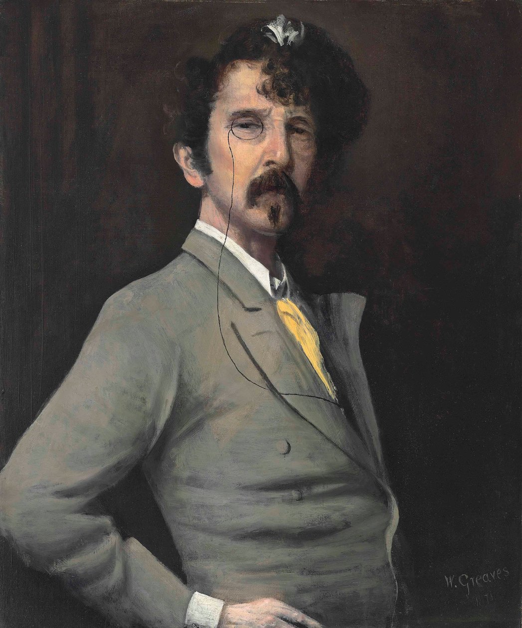 Porträt von James McNeill Whistler von Walter Greaves