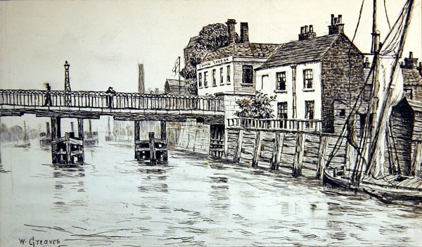Swan Tavern, Battersea von Walter Greaves